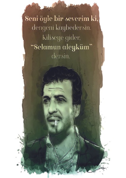 Türk Sineması Yeşilçam Özel Kolleksiyonu Tasarım Ahşap Poster
