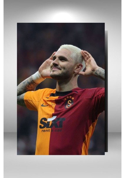 "mauro Icardi" Ahşap Poster - 20X30 cm