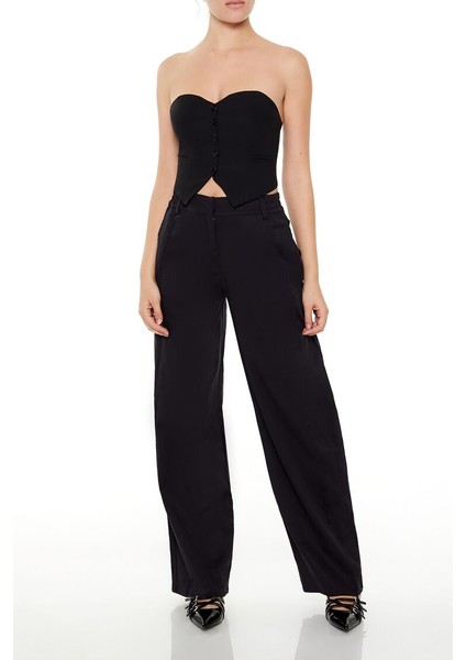 Wide-Leg Pantolon