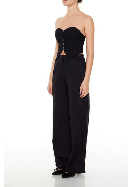 Wide-Leg Pantolon