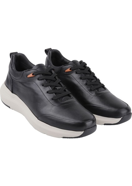 21114 Sıyah Sneaker Derı Ayakkabı modelleri