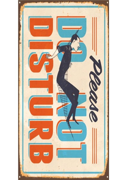 Do Not Disturb – Rahatsız Etmeyin - Retro Ahşap Poster – Özel Koleksiyon – Hbb