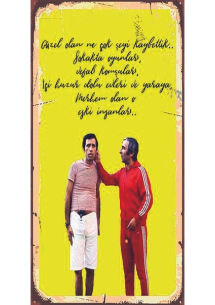 Türk Sineması Yeşilçam Özel Kolleksiyonu Tasarım Ahşap Poster