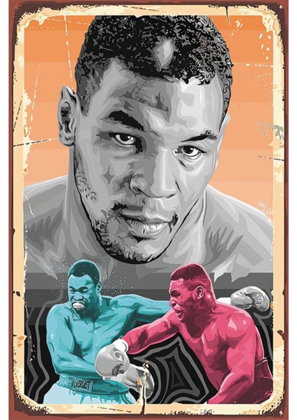 Muhammed Ali Retro Ahşap Poster 002