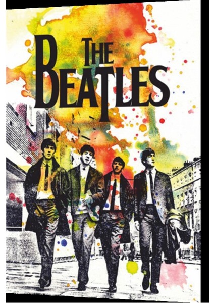 The Beatles John Lennon Retro Ahşap Poster