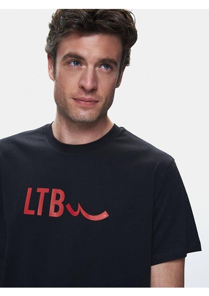 ROSONO Siyah Erkek Sıfır Yaka Kısa Kol T-Shirt 1225842716089200