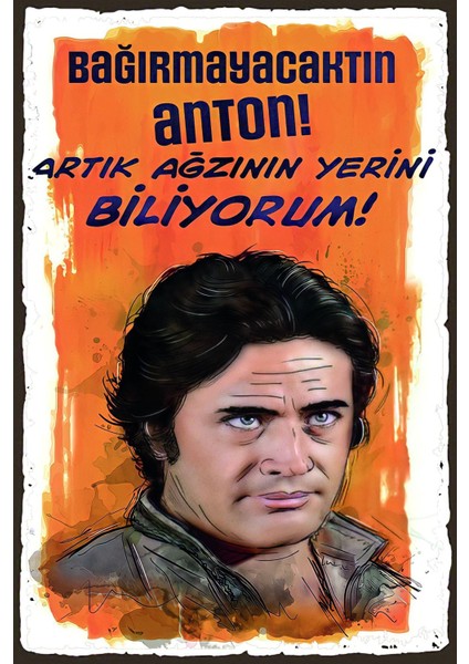 Hbb Türk Sineması Yeşilçam Ahşap Tablo/poster