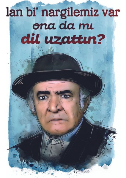 Hbb Türk Sineması Yeşilçam Ahşap Tablo Poster