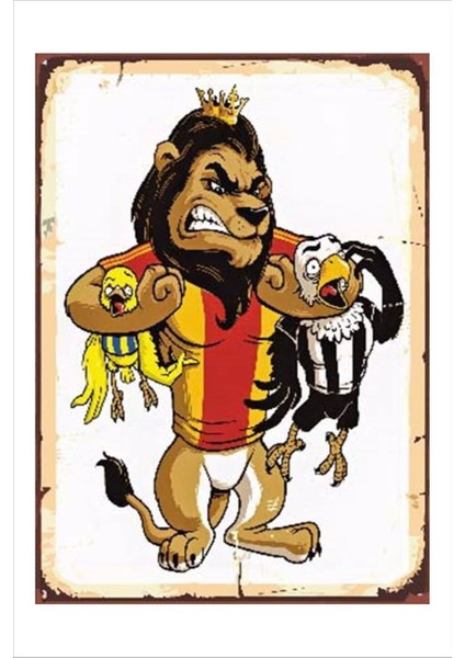 Retro Galatasaray Komik Esprili 20 x 30 Tablo