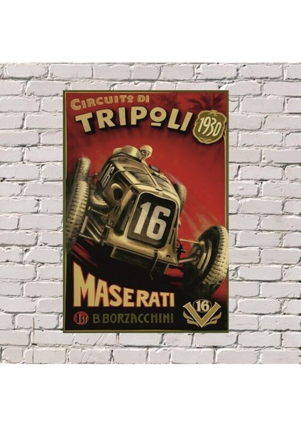 Maseratı 1930 20X30 Uv Baskılı Tablo