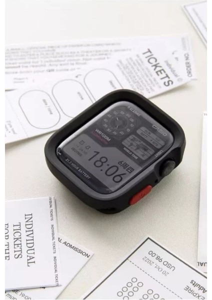 Apple Watch Uyumlu S10(46MM) Kılıf Kasa ve Ekran Koruyucu 360 Tam Koruma Kapak