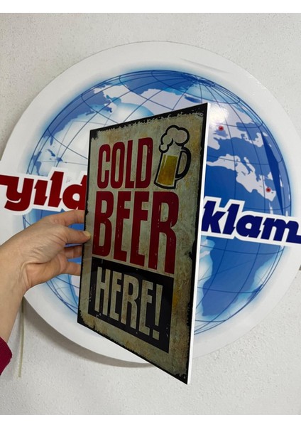 Retro Dikkat Çay Komik Esprili Duvar Yazıları Sözleri 20 x 30 Vintage Tablo modelleri