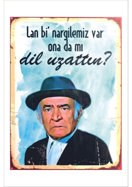Retro Komik Esprili Duvar Yazıları Sözleri Yeşilçam 20 x 30 Tablo