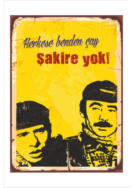 Retro Şener Şen Ilyas Salman Komik Esprili Anlamlı Duvar Yazıları Sözleri 20 x 30 Tablo