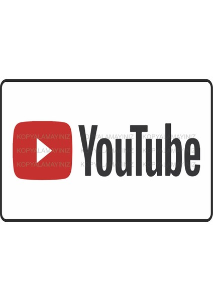 Sosyal Medya Fenomen Youtube Tabela Ev Dekorayon Tablo Pano Retro Ahşap Poster