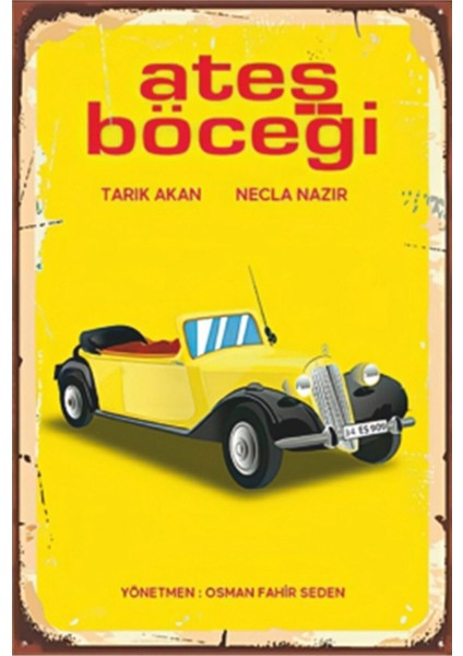 Ateş Böceği Yeşilçam Retro Ahşap Poster