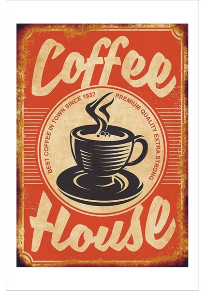 Retro Coffe Vintage 20 x 30 Tablo