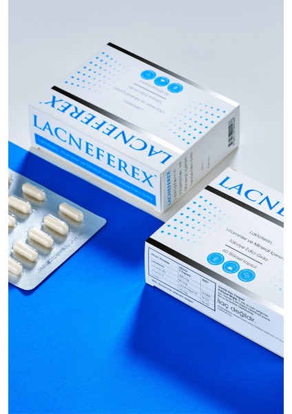 Lacneferex™ Laktoferrin, Vitaminler ve Mineral Içeren Takviye Edici Gıda 60 Kapsül x 3 Adet modelleri