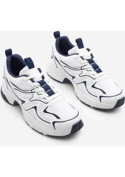 Kadın Sneaker Kalın Taban Bağcıklı Çok Parçalı Spor Ayakkabı Asvora indirimleri