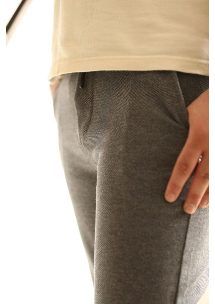 Erkek Duble Paça | Beli Lastikli Jogger Pantolon | Cepli Tasarım | Şık ve Rahat Model