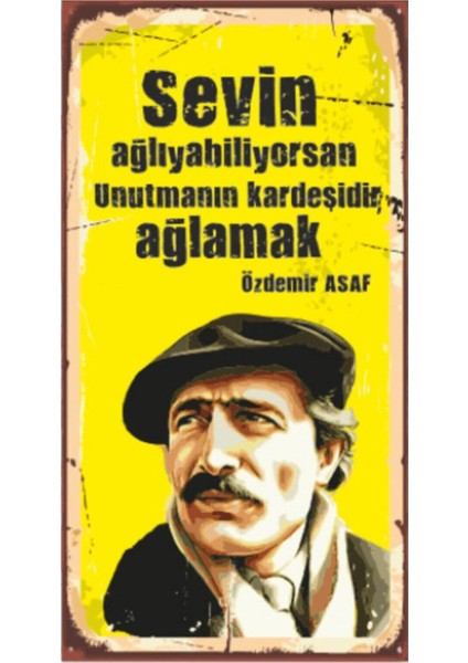 Özdemir Asaf Ahşap Şair Posterleri