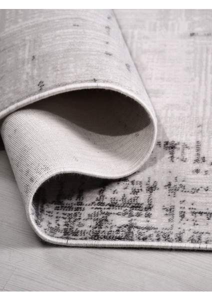 Vilnius VY01 Gri Akrilik Yapışmaz Salon Antre Mutfak Yatak Odası Halı Yolluk