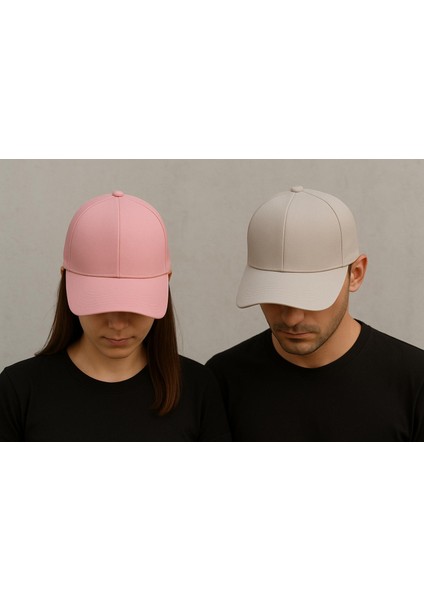 2’li Unisex Spor Şapka Seti - Kadın Erkek Ayarlanabilir Günlük Yazlık Şapka