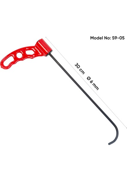 30 cm 6 mm Çap Sustalı Arka Çamurluk Kapalı Çubuk - S9-05