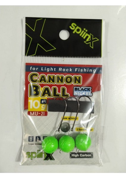 Spıınx Cannon Ball Jıghead Uv Yeşil 10 Gr - 3 Pcs