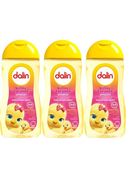 Bebek Kolay Tarama Şampuanı 200ML Badem Özlü (3 Lü Set)