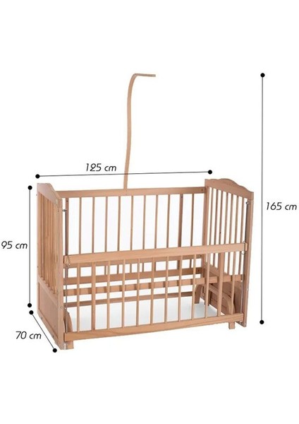 Ahşap Beşik Anne Yanı Yeni Doğan Asya Organik Bebek Beşiği Tek Yatak fırsatları