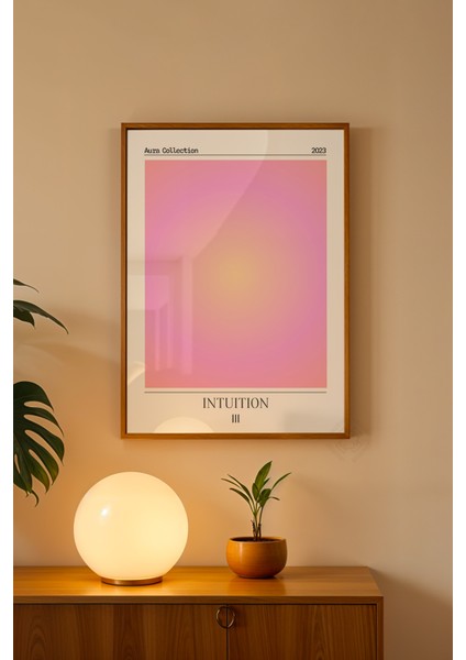 Aura Serisi Ahşap Çerçeveli Poster, Tablo NO:188