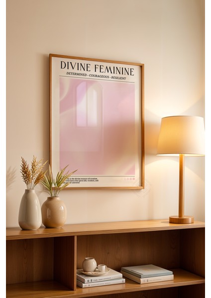 Aura Serisi Ahşap Çerçeveli Poster, Tablo NO:131