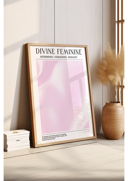 Aura Serisi Ahşap Çerçeveli Poster, Tablo NO:131 fırsatları