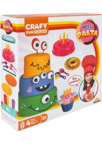Crafy Nefis Pasta Oyun Hamur Seti 17 Parça 200 Gr.