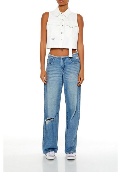 Twill Cep Detaylı Bluz