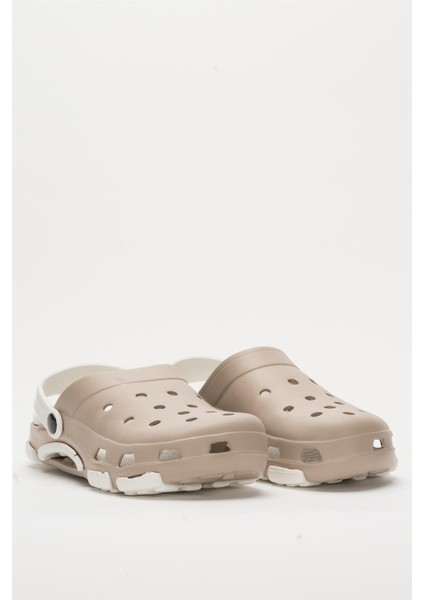 Unisex Çift Tabanlı Ortopedik Hemşire Doktor Aşçı Laboratuvar Deniz Havuz Terliği Sandalet Bej - Beyaz modelleri