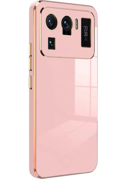 Xiaomi Mi 11 Ultra Kılıf Volet Silikon - Pembe Mrayd