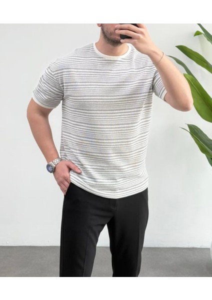 Erkek Örme Regular Rahat Kesim Nefes Alan Terletme Yapmaz Yeni Sezon T-Shirt