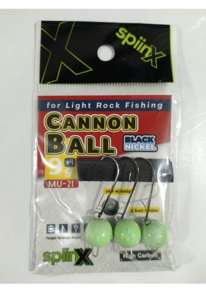 Spıınx Cannon Ball Jıghead Uv Yeşil 9 Gr - 3 Pcs