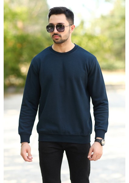 Jb Indigo Erkek O Yaka Laking Pike Pamuklu Sweat - 5453 fiyatları