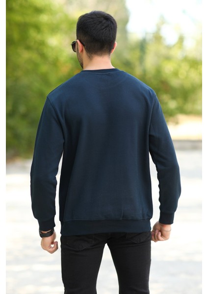 Jb Indigo Erkek O Yaka Laking Pike Pamuklu Sweat - 5453 modelleri