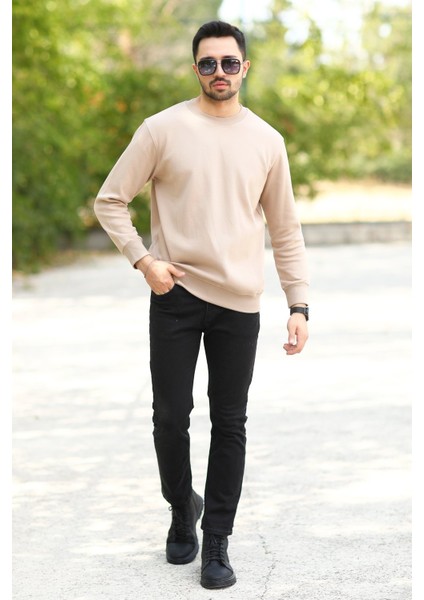 Jb Erkek Vizon O Yaka Laking Pike Pamuklu Sweat - 5453 indirimleri