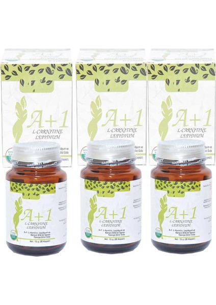 Hhs A1 L-Carnitine Lepidium A 1 Bitkisel 30 Kapsül x 3 Adet Kutu