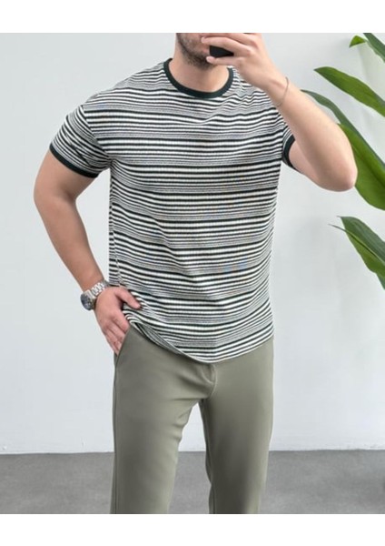 Erkek Örme Regular Rahat Kesim Nefes Alan Terletme Yapmaz Yeni Sezon T-Shirt fiyatları