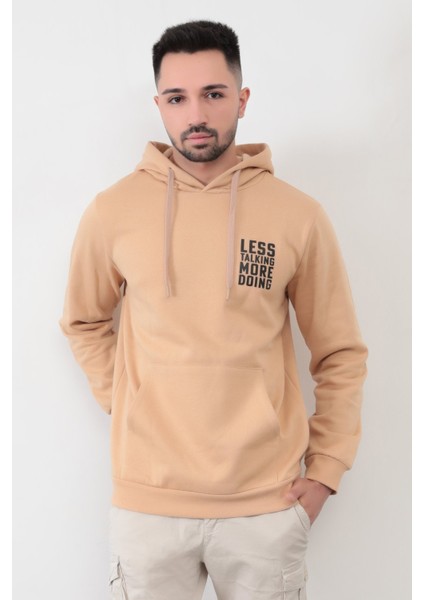 Kum Erkek Lets Talking Oversize Kanguru Cepli Kapüşonlu Sweatshirt fiyatları