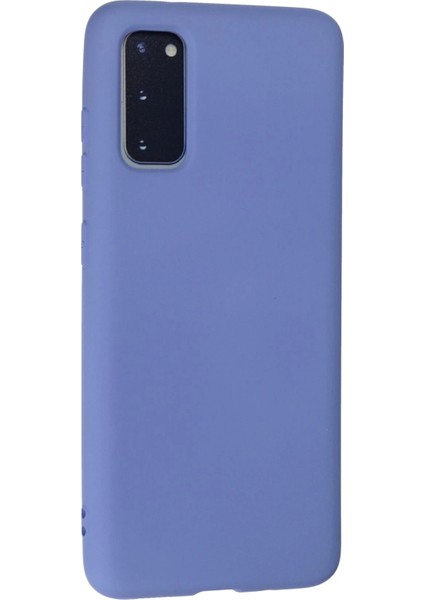 Samsung Galaxy S20 Kılıf Nano Içi Kadife Silikon - Lila Mrayd