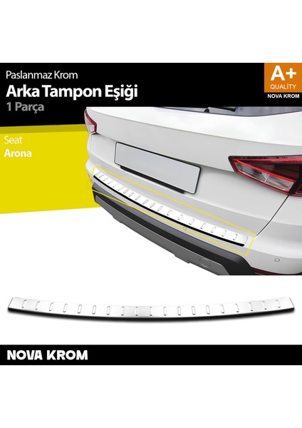 Seat Arona Krom Arka Tampon Eşiği 2017 Üzeri