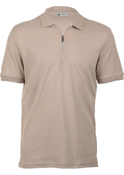 Erkek Iğne Çıkartmalı Polo Yaka T-Shirt