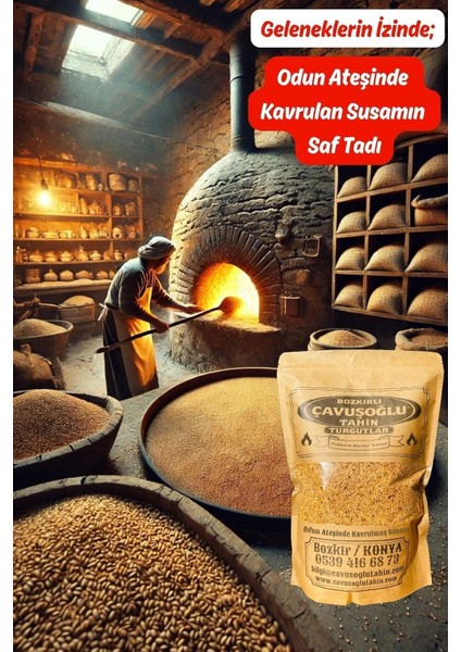 Odun Ateşinde Kavrulmuş Sarı Simitlik Susam 500 gr